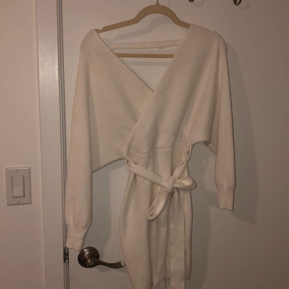White Sweater Dress